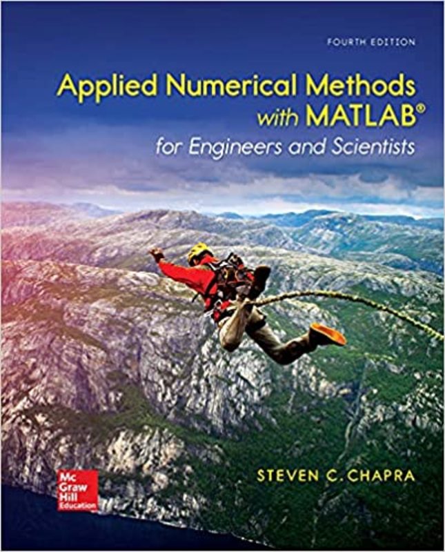 Book cover for "Applied Numerical Methods with MATLAB for Engineers and Scientists" by Steven Chapra