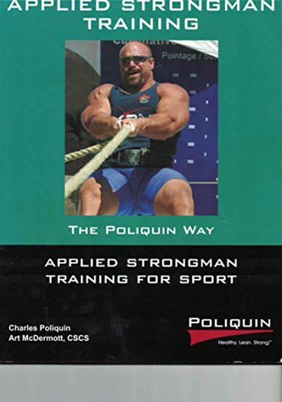 Book cover for "Applied Strongman Training for Sport"