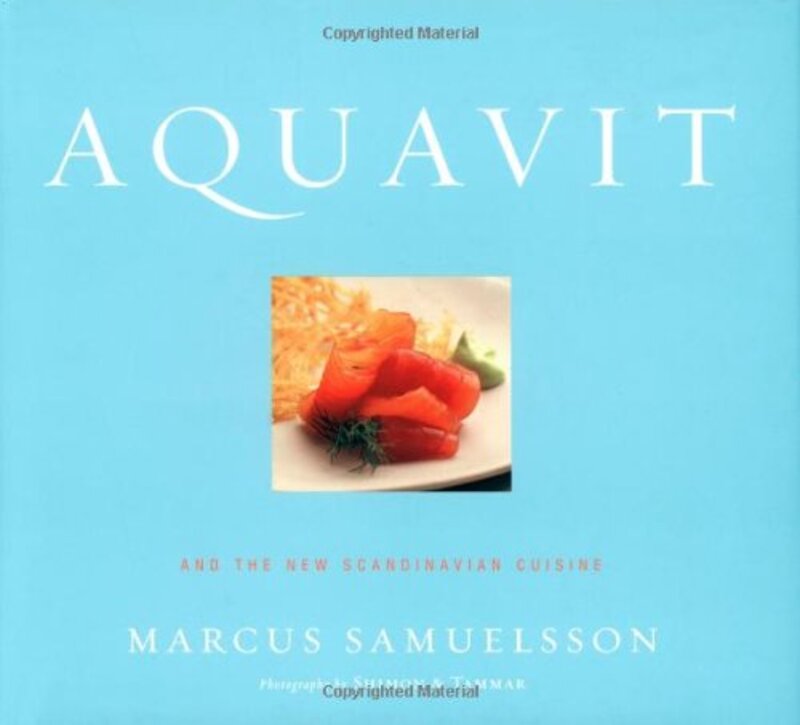 Book cover for "Aquavit" by Marcus Samuelsson