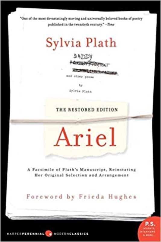 Book cover for "Ariel" by Sylvia Plath