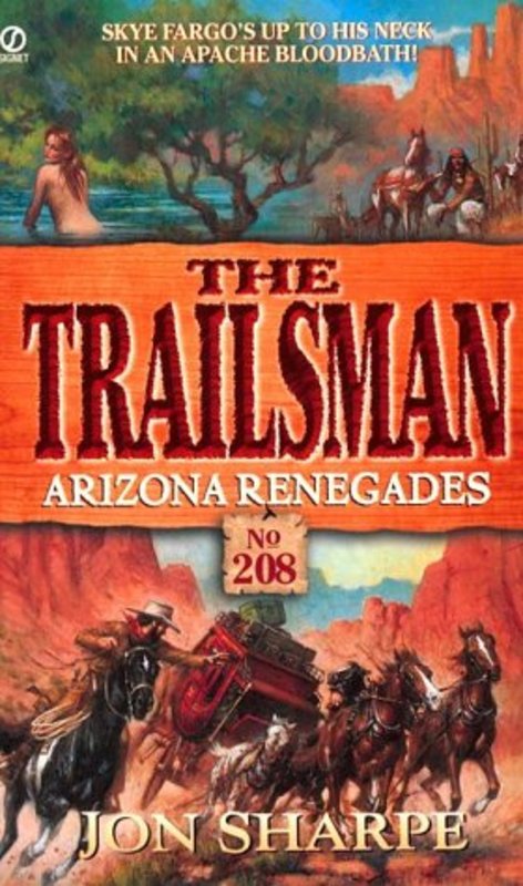 Book cover for "Arizona Renegades" by Jon Sharpe