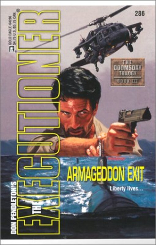 Book cover for "Armageddon Exit" by Don Pendleton