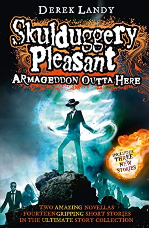 Book cover for "Armageddon Outta Here" by Derek Landy