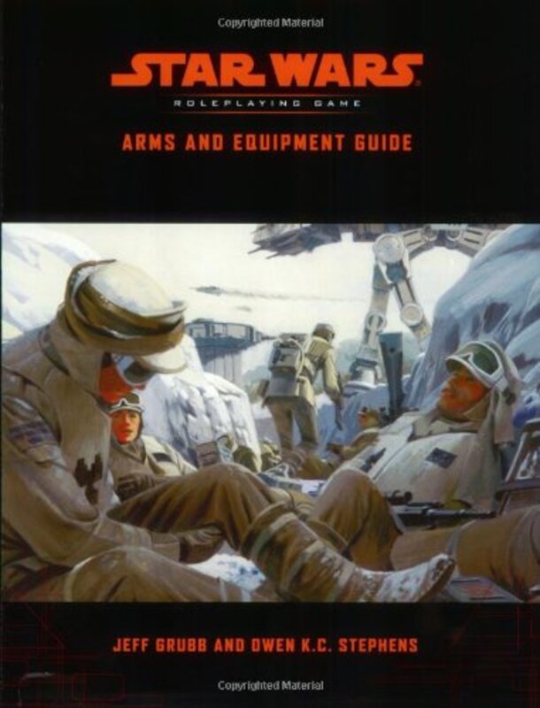 Book cover for "Arms and Equipment Guide: A Star Wars Accessory" by Jeff Grubb