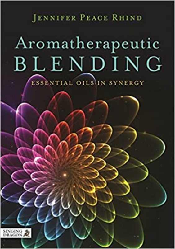 Book cover for "Aromatherapeutic Blending" by Jennifer Peace Rhind