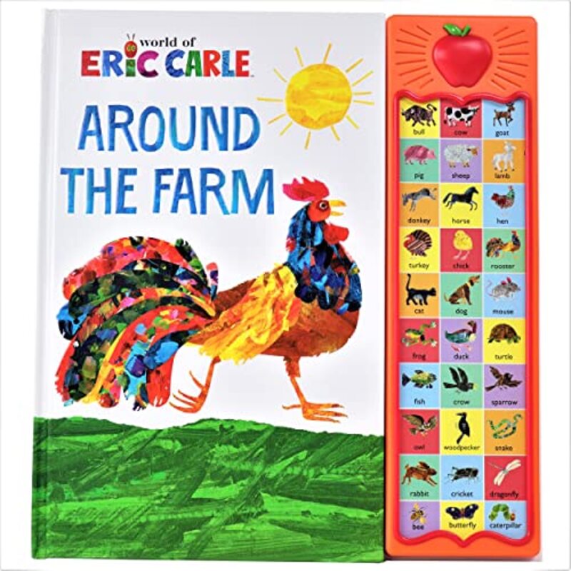 Book cover for "Around the Farm" by Eric Carle