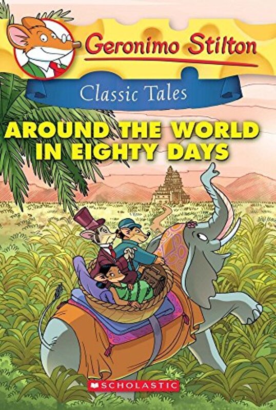 Book cover for "Around the World in 80 Days" by Elisabetta Dami