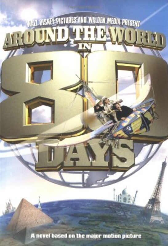 Book cover for "Around the World in 80 Days Jr. Novel" by James Ponti