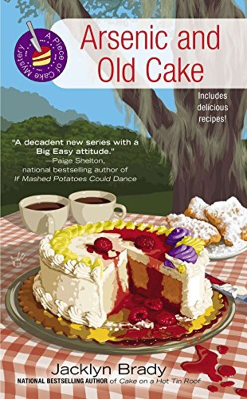 Book cover for "Arsenic and Old Cake" by Sherry Lewis