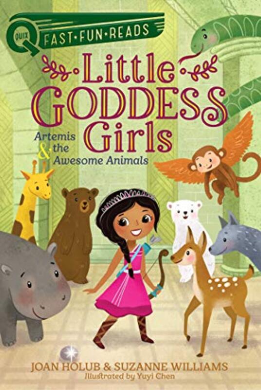Book cover for "Artemis and the Awesome Animals" by Suzanne Williams