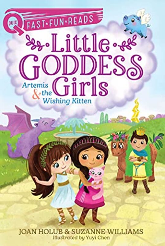 Book cover for "Artemis and the Wishing Kitten: Little Goddess Girls 8" by Suzanne Williams