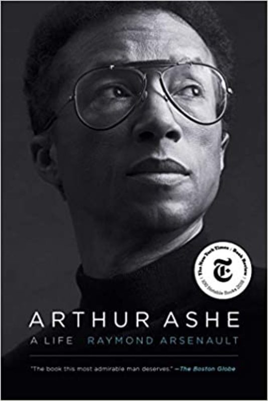 Book cover for "Arthur Ashe" by Raymond Arsenault