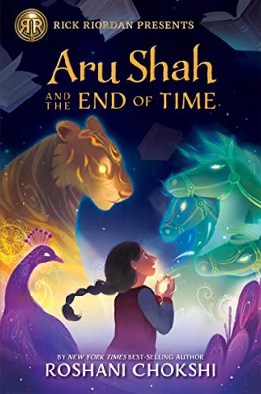 Book cover for "Aru Shah and the End of Time" by Roshani Chokshi