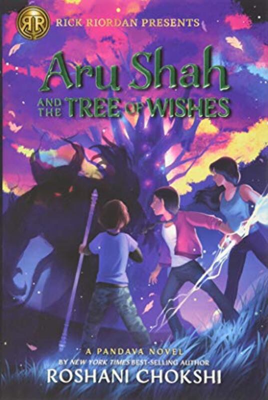 Book cover for "Aru Shah and the Tree of Wishes" by Roshani Chokshi