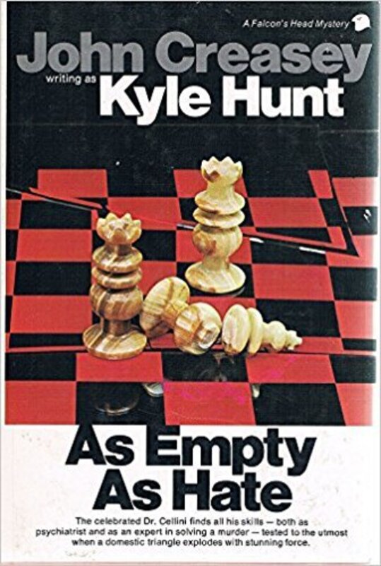 Book cover for "As Empty as Hate" by John Creasey