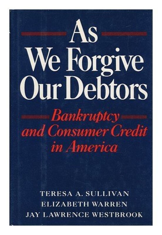 Book cover for "As We Forgive Our Debtors"