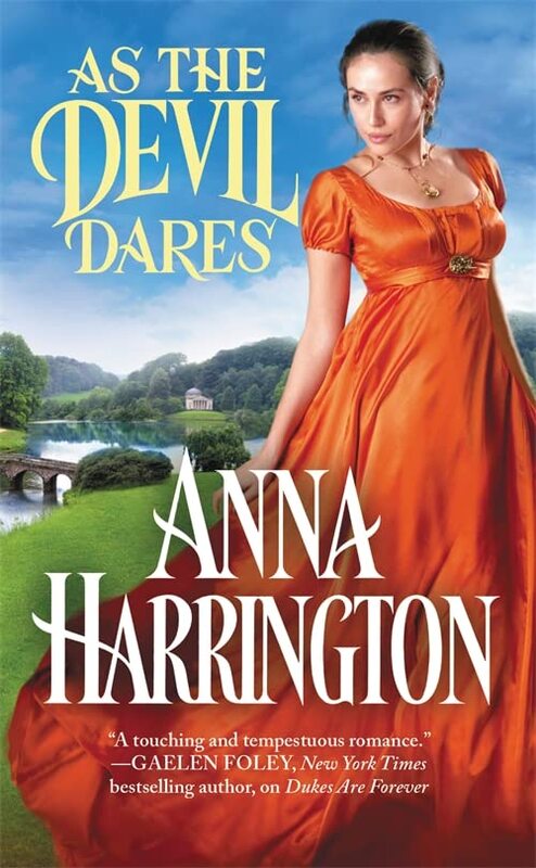Book cover for "As the Devil Dares" by Anna Harrington