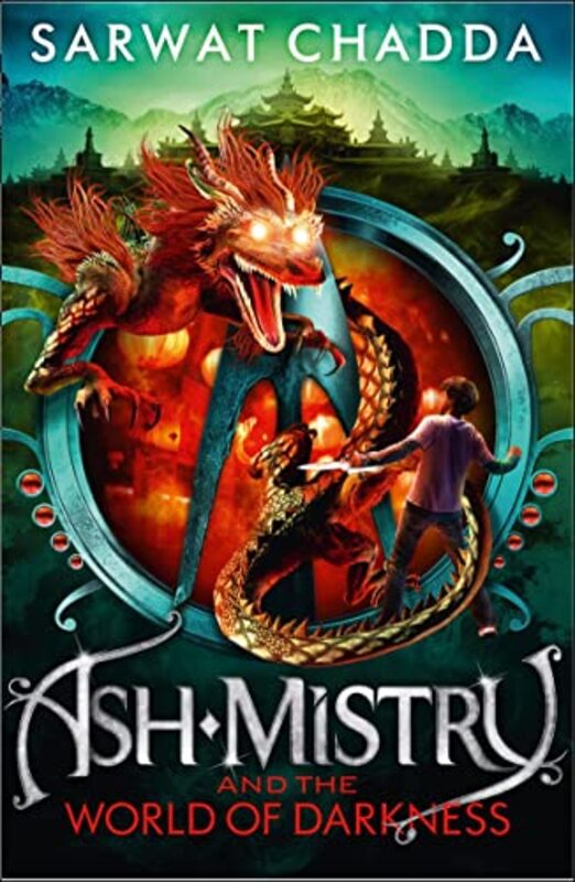 Book cover for "Ash Mistry and the World of Darkness" by Sarwat Chadda