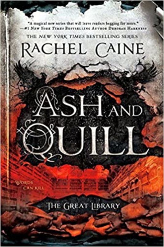 Book cover for "Ash and Quill" by Rachel Caine