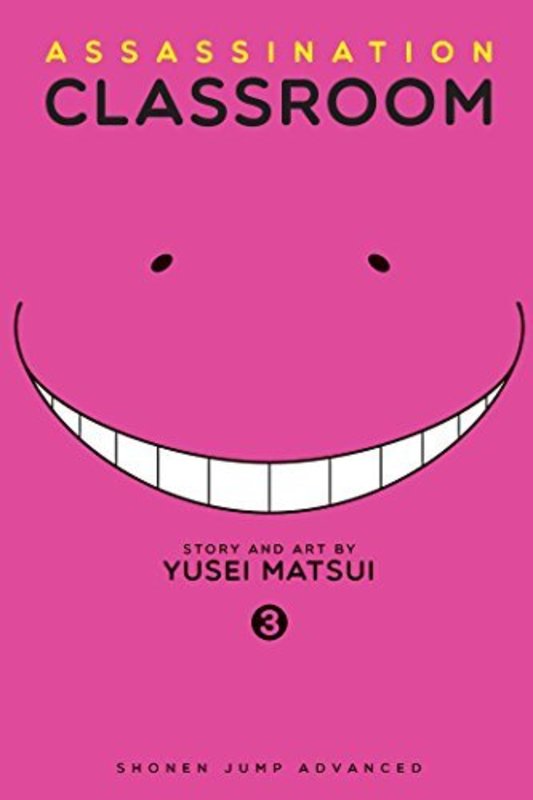 Book cover for "Assassination Classroom, Vol. 03: Time for a Transfer Student" by Yūsei Matsui