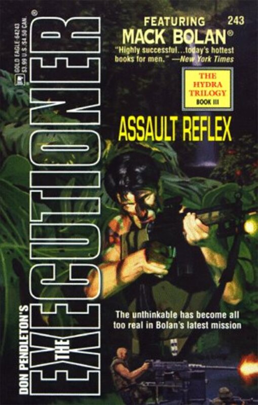 Book cover for "Assault Reflex" by Don Pendleton