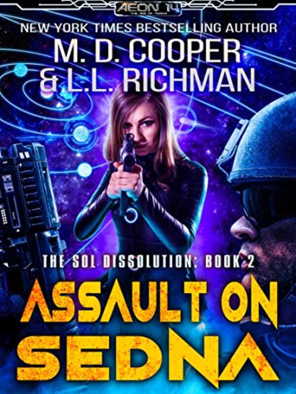 Book cover for "Assault on Sedna" by MD Cooper