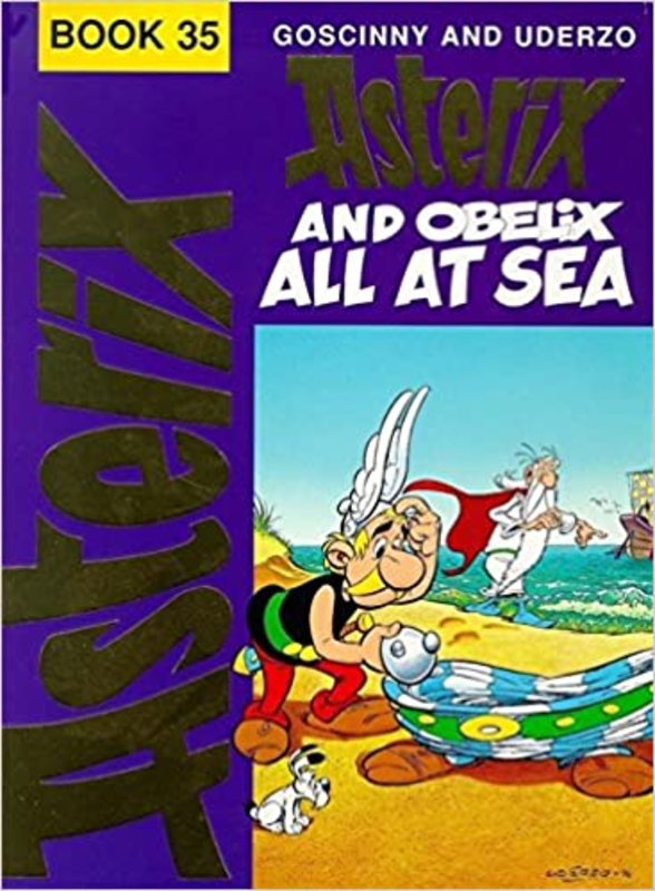 Book cover for "Asterix And Obelix All At Sea" by Goscinny