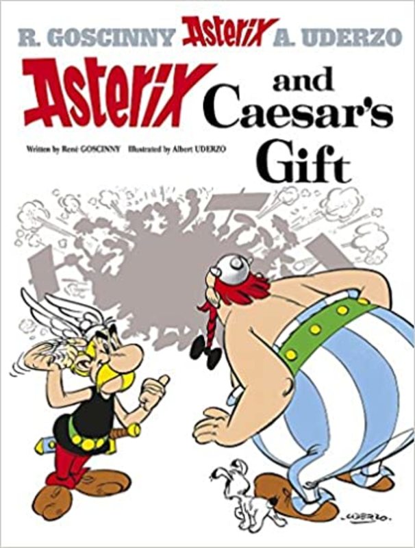 Book cover for "Asterix and Caesar's Gift" by Goscinny
