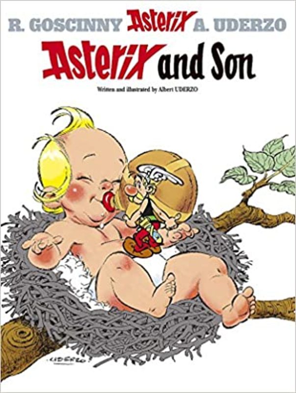 Book cover for "Asterix and Son" by Goscinny and Uderzo