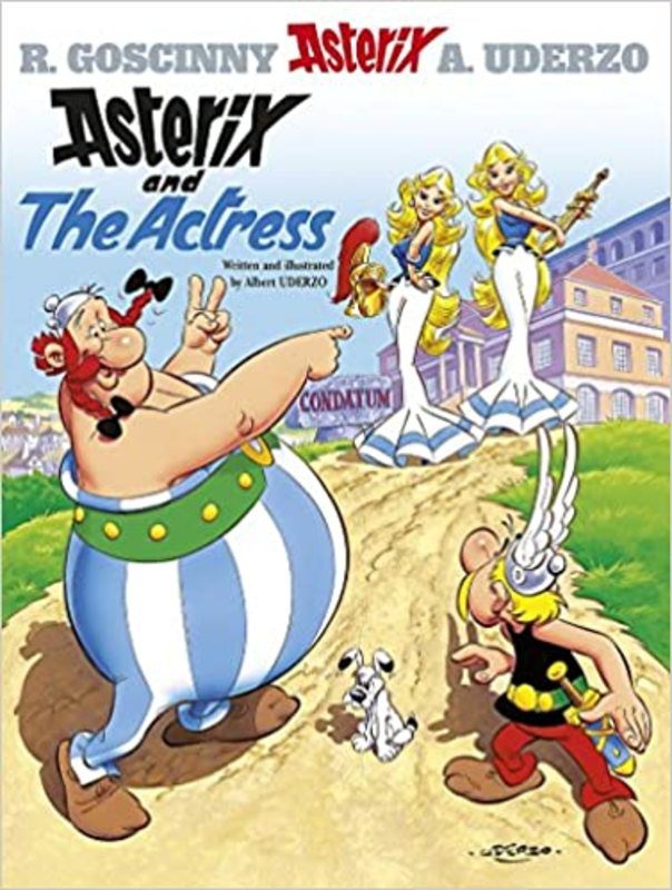 Book cover for "Asterix and the Actress" by Goscinny and Uderzo