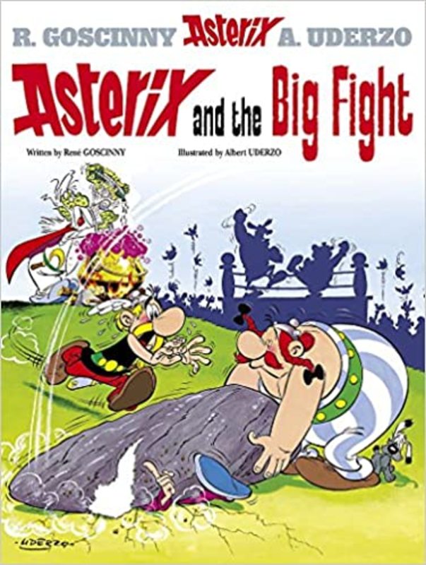 Book cover for "Asterix and the Big Fight" by Goscinny