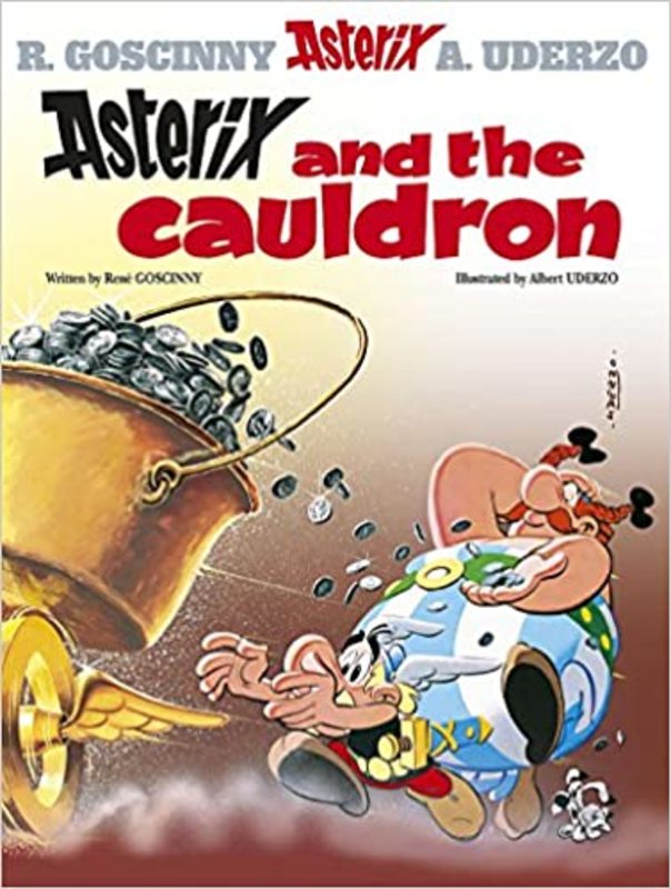 Book cover for "Asterix and the Cauldron" by Goscinny
