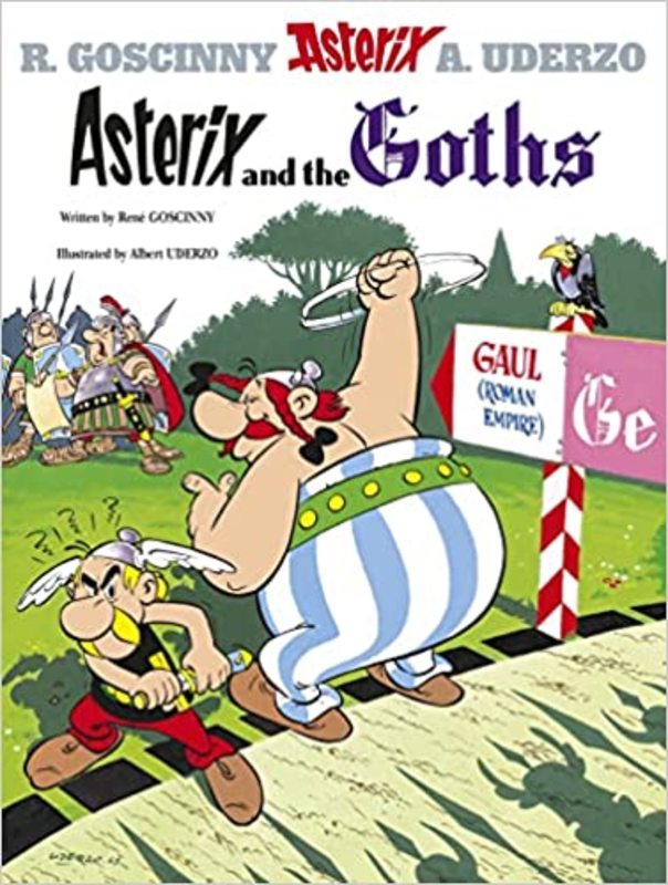 Book cover for "Asterix and the Goths" by Goscinny