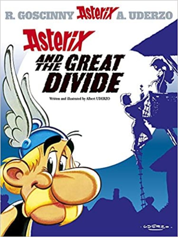 Book cover for "Asterix and the Great Divide" by Goscinny and Uderzo