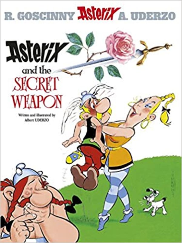 Book cover for "Asterix and the Secret Weapon" by Goscinny and Uderzo
