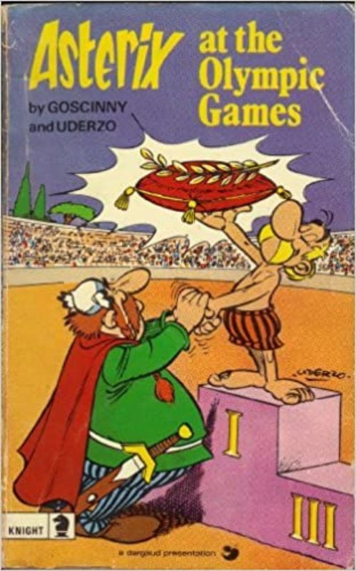 Book cover for "Asterix at the Olympic Games" by Goscinny