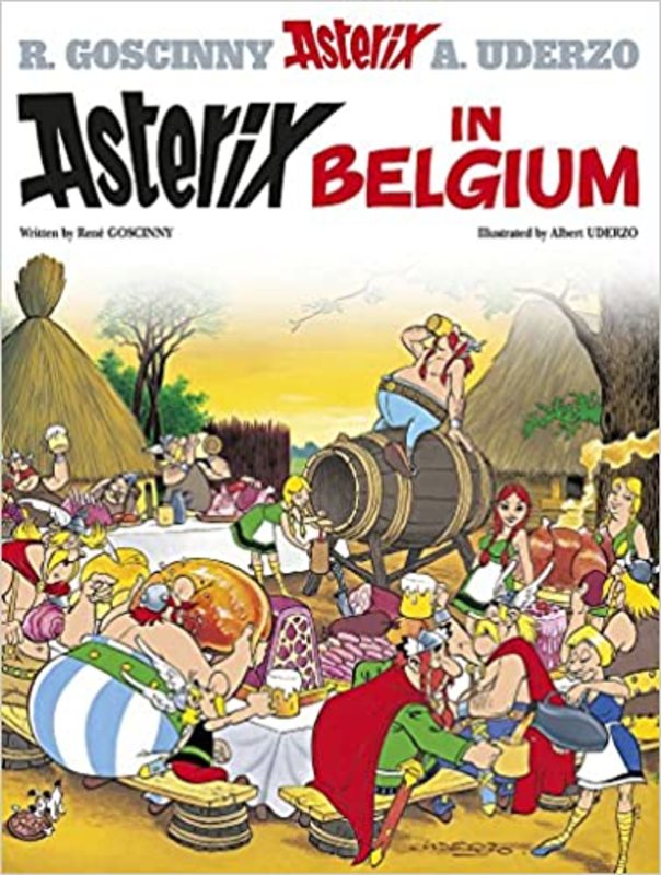 Book cover for "Asterix in Belgium" by Goscinny