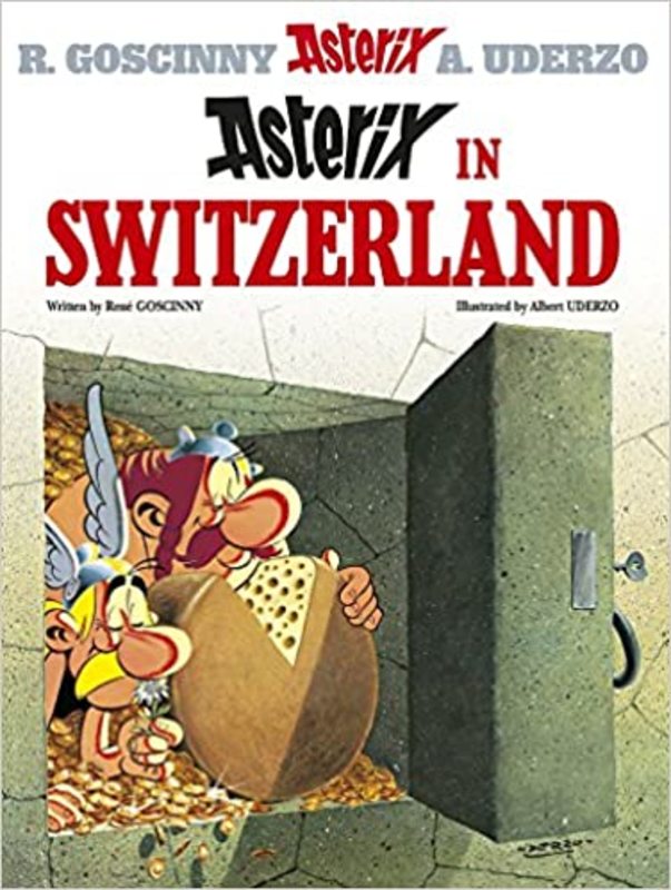 Book cover for "Asterix in Switzerland" by Goscinny