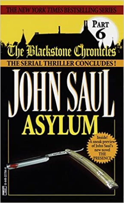 Book cover for "Asylum" by John Saul