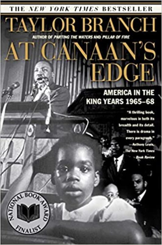 Book cover for "At Canaan's Edge" by Taylor Branch