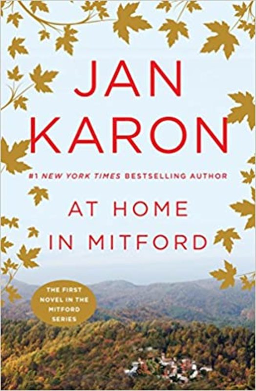 Book cover for "At Home in Mitford" by Jan Karon