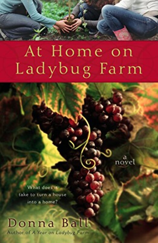 Book cover for "At Home on Ladybug Farm" by Donna Ball