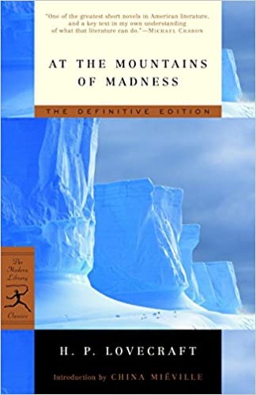 Book cover for "At the Mountains of Madness" by H. P. Lovecraft