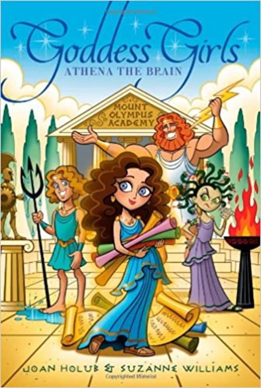 Book cover for "Athena the Brain" by Suzanne Williams
