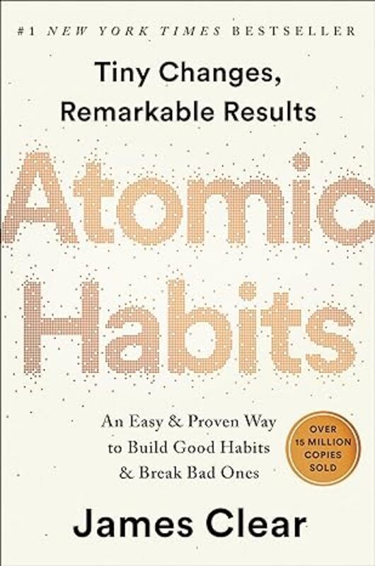 Book cover for "Atomic Habits"