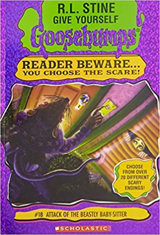 Book cover for "Attack of the Beastly Baby-Sitter" by R.L. Stine