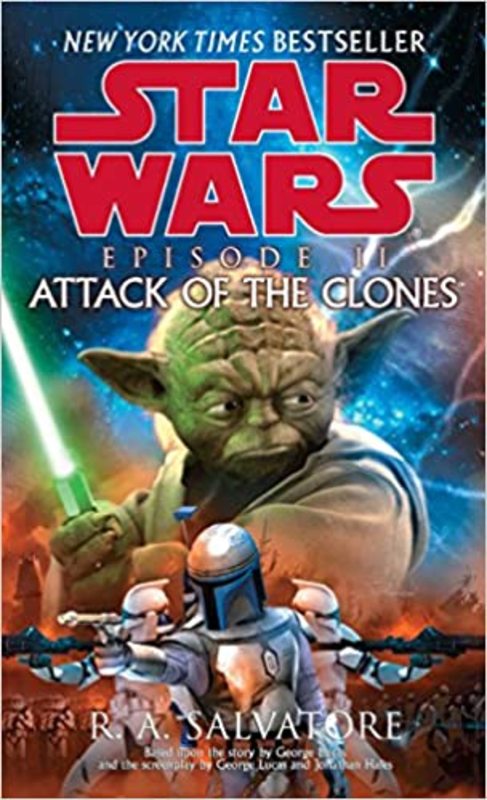 Book cover for "Attack of the Clones" by RA Salvatore