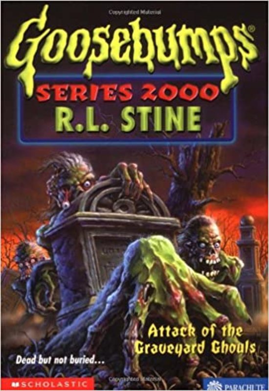 Book cover for "Attack of the Graveyard Ghouls" by R.L. Stine