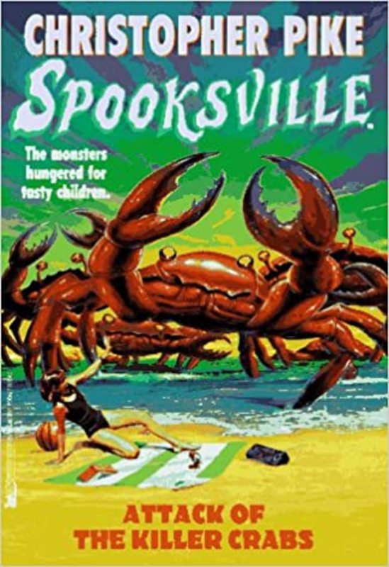Book cover for "Attack of the Killer Crabs" by Christopher Pike