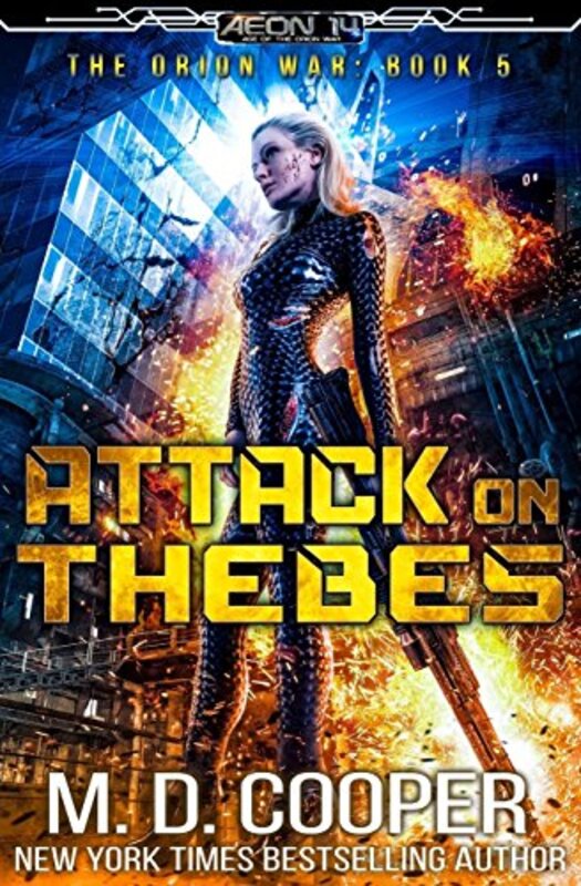 Book cover for "Attack on Thebes" by MD Cooper